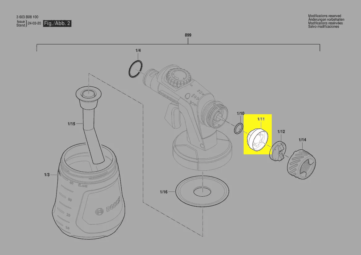 Buse réf. 1 605 108 2SZ Bosch